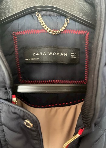 Kadın Lacivert Fermuarlı Midi Mont - Görsel 2