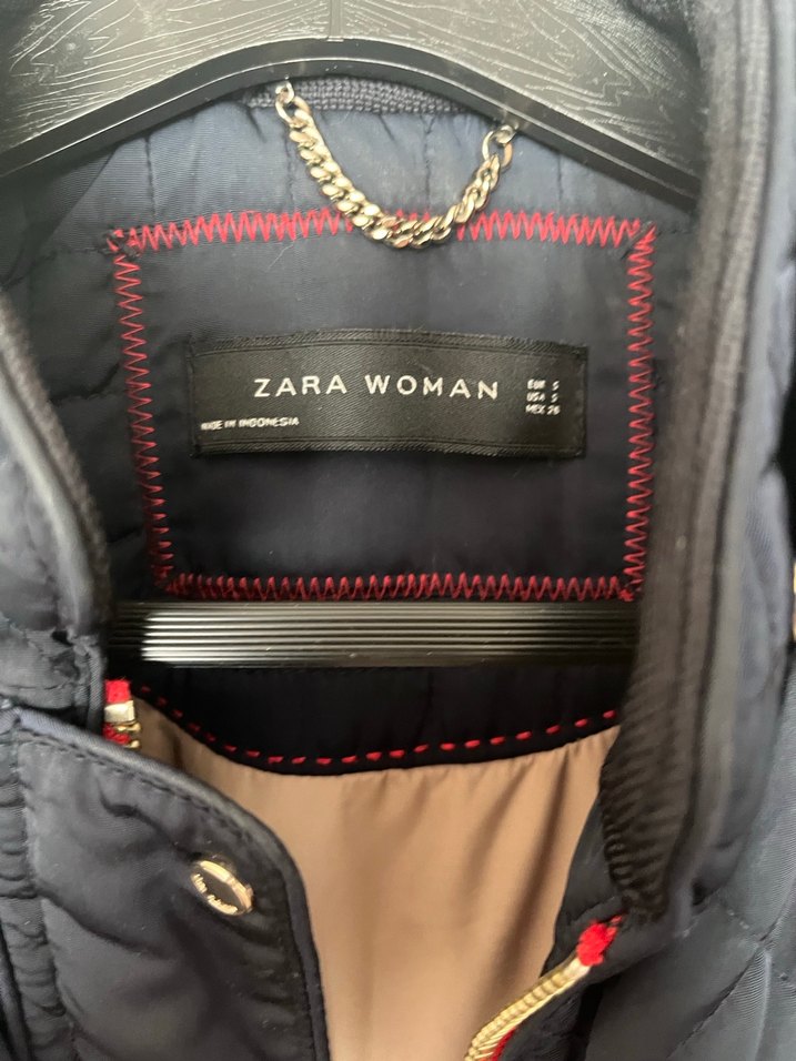 Kadın Lacivert Fermuarlı Midi Mont - Görsel 2