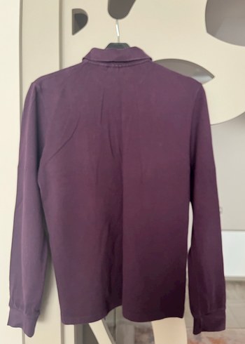 Mor Lacoste Erkek Uzun Kollu Polo Tişört - Görsel 3