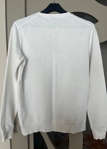 GANT Beyaz Baskılı Pamuklu Sweatshirt - Görsel 3