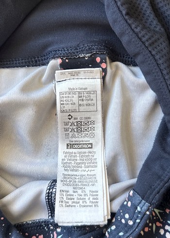 Lacivert Desenli Kadın Tayt - Görsel 3