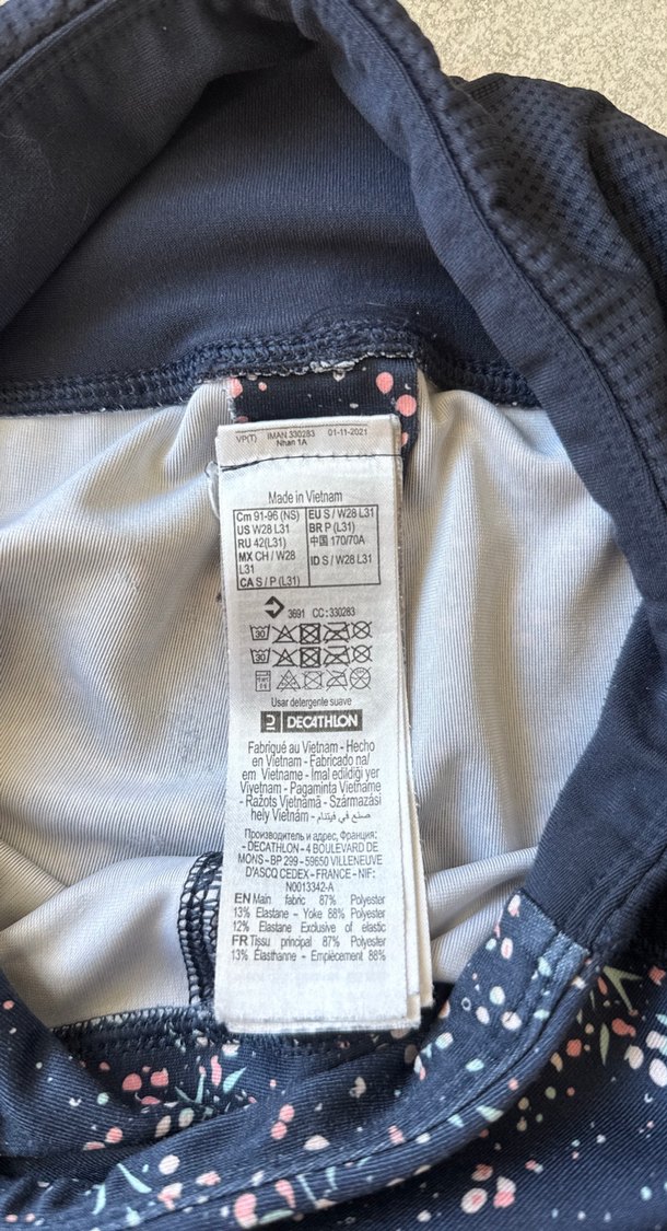 Lacivert Desenli Kadın Tayt - Görsel 3