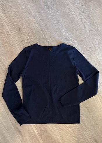 Yargıcı Lacivert Uzun Kollu Kadın Bluz - Görsel 3