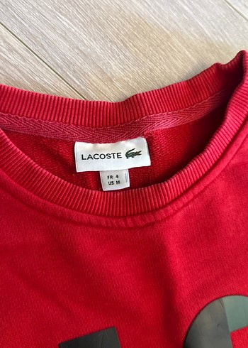 Lacoste Kırmızı Baskılı Erkek Sweatshirt - Görsel 2