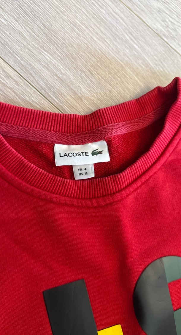 Lacoste Kırmızı Baskılı Erkek Sweatshirt - Görsel 2