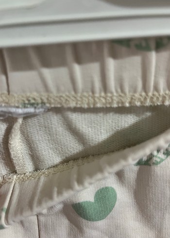 Kız Çocuk Beyaz Elastik Bel Tayt - Görsel 2