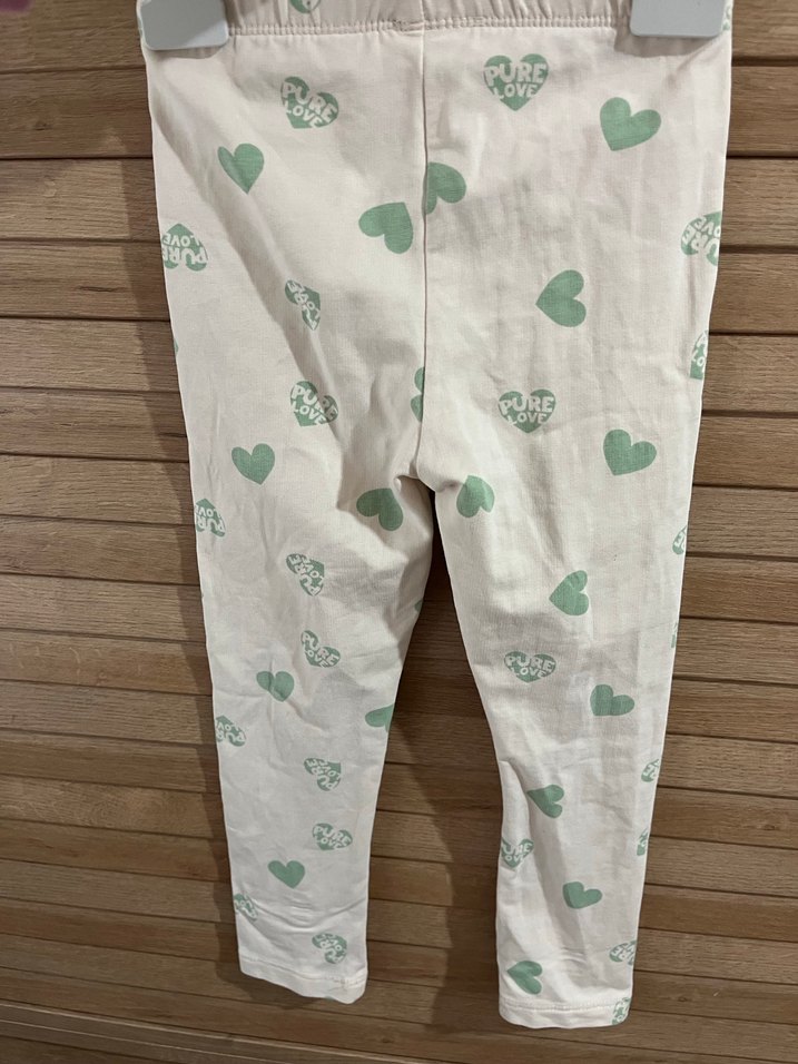 Kız Çocuk Beyaz Elastik Bel Tayt - Görsel 3