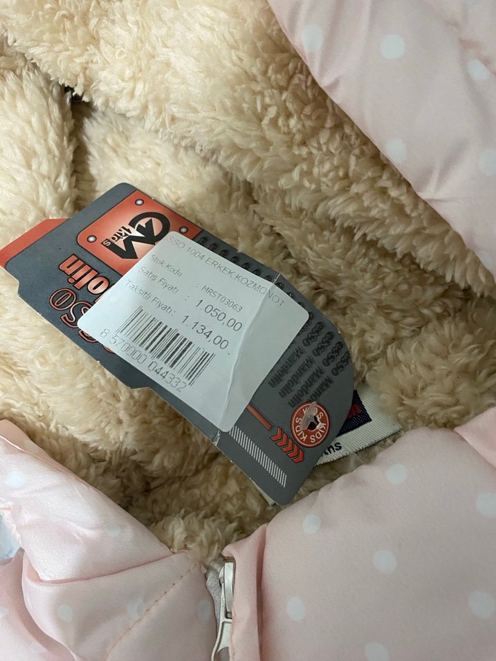 Kapüşonlu, kürk detaylı bebek tulumu astronot mont - Görsel 2