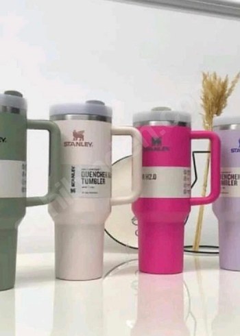 Pastel Renkli Stanley Termos Bardak - Görsel 3