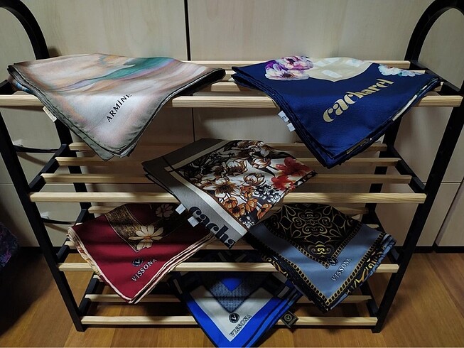 Beden çeşitli Renk VİSSONA Twill İpek Eşarp