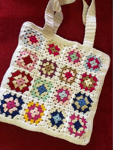 Beden çeşitli Renk Motif örgü çanta