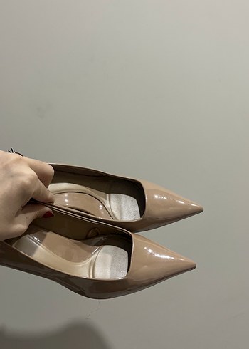 Bej Kadın Stiletto Topuklu Ayakkabı - Görsel 2