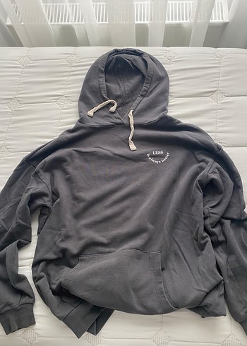 Gri Kapüşonlu Kadın Sweatshirt