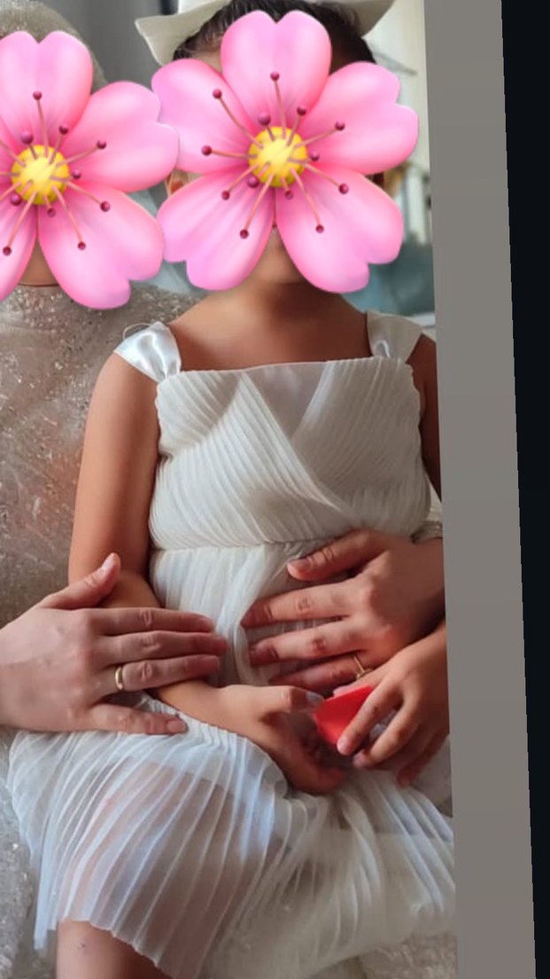 Kız Çocuk Beyaz Pilili Straplez Elbise - Görsel 2