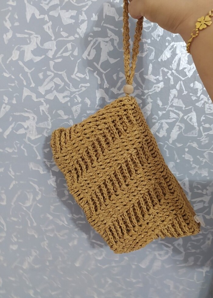 Örgü el çantası - Görsel 3