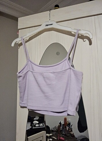 s Beden mor Renk Defacto Mor - Lila Crop