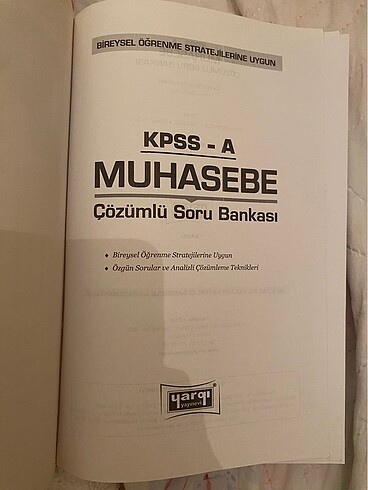  KPSS muhasebe çözümlü soru bankası