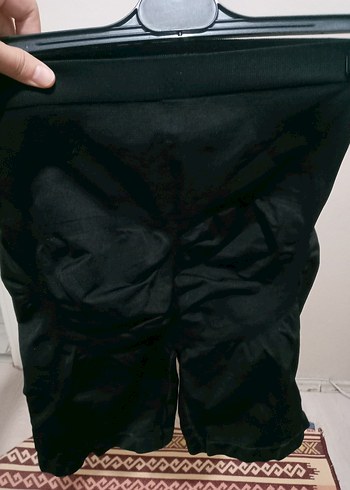 Siyah Mini Kemerli Hamile Şortu - Görsel 2