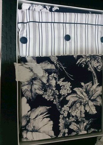 Karaca Home Koyu Mavi Çiçek Desenli Nevresim Takımı CASTOR