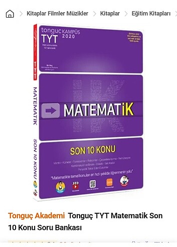 TYT MATEMATİK TEST KİTABI 