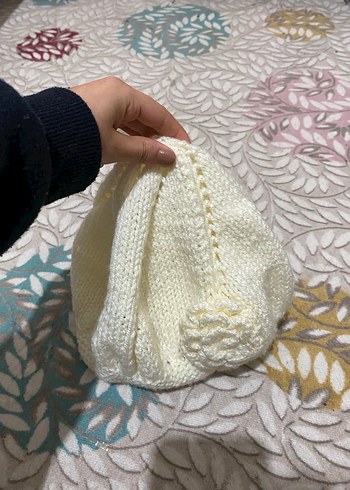 Kadın Beyaz Örgü Bere - Görsel 2