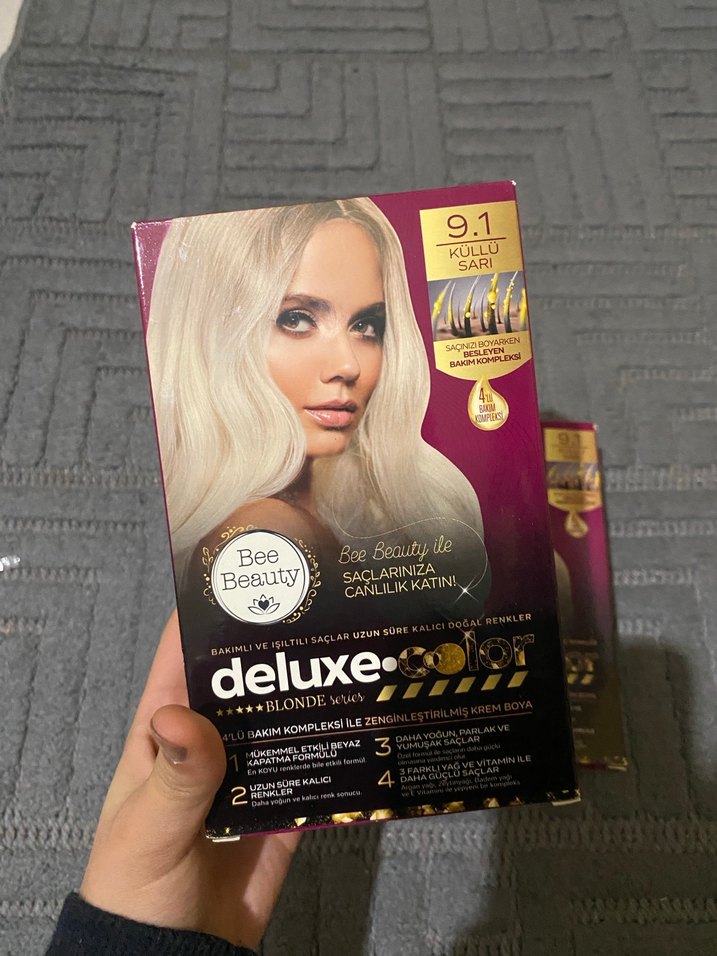 Bee Beauty Deluxe Saç Boyası 9.1 küllü sarı - Görsel 3