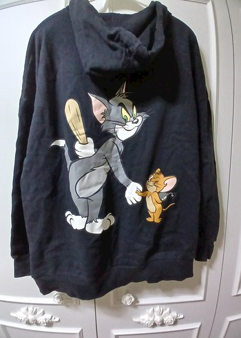 Bershka Bershka Tom ve Jerry Kapüşonlu Sweatshirt