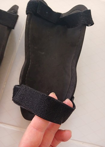 Gri Biker Diz Koruyucu Velcro Bantlı - Görsel 6