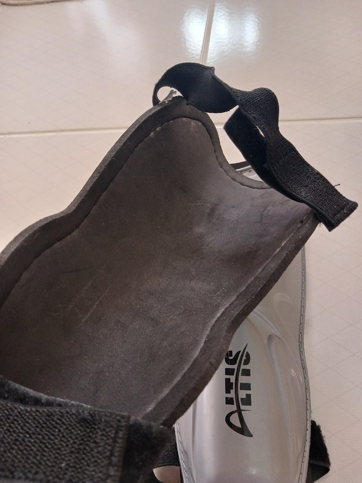 Gri Biker Diz Koruyucu Velcro Bantlı - Görsel 5