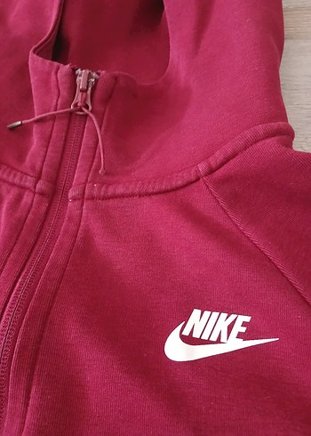 Bordo Nike Fermuarlı Sweatshirt - Görsel 7