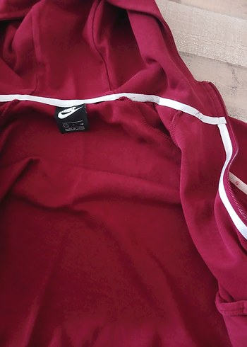 Bordo Nike Fermuarlı Sweatshirt - Görsel 8