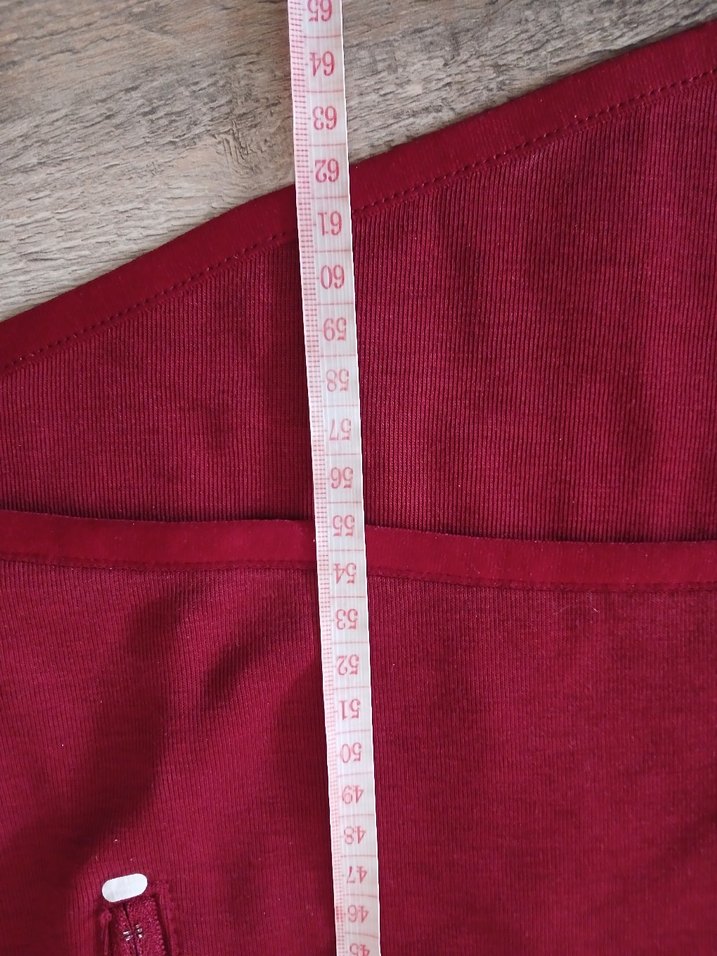 Bordo Nike Fermuarlı Sweatshirt - Görsel 4