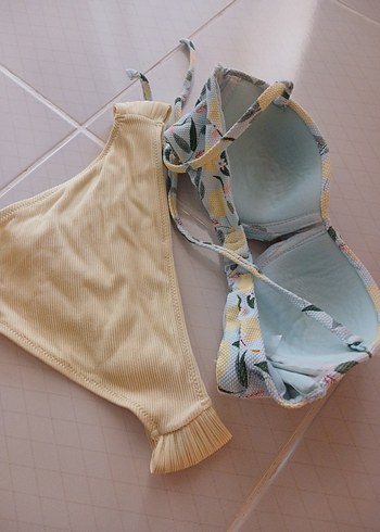 Pastel Sarı Bohem Bikini Takımı - Görsel 2