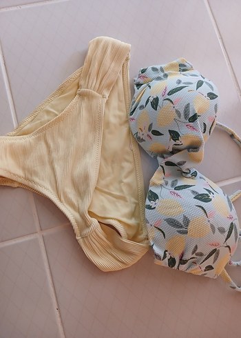 Pastel Sarı Bohem Bikini Takımı - Görsel 3