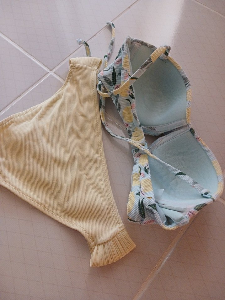 Pastel Sarı Bohem Bikini Takımı - Görsel 2