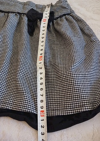 Kız Çocuk Siyah Gri Ekose Bolero ve Etek Takımı - Görsel 6