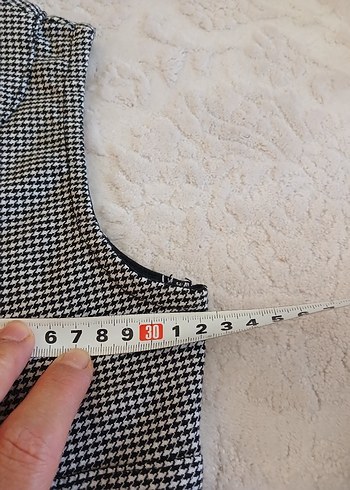 Kız Çocuk Siyah Gri Ekose Bolero ve Etek Takımı - Görsel 8