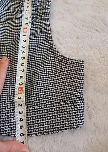 Kız Çocuk Siyah Gri Ekose Bolero ve Etek Takımı - Görsel 7