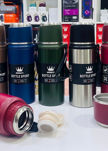 800 ml  Renkli Termosu - Lucky Sling 12 saat sıcak soğuk tutma - Görsel 7