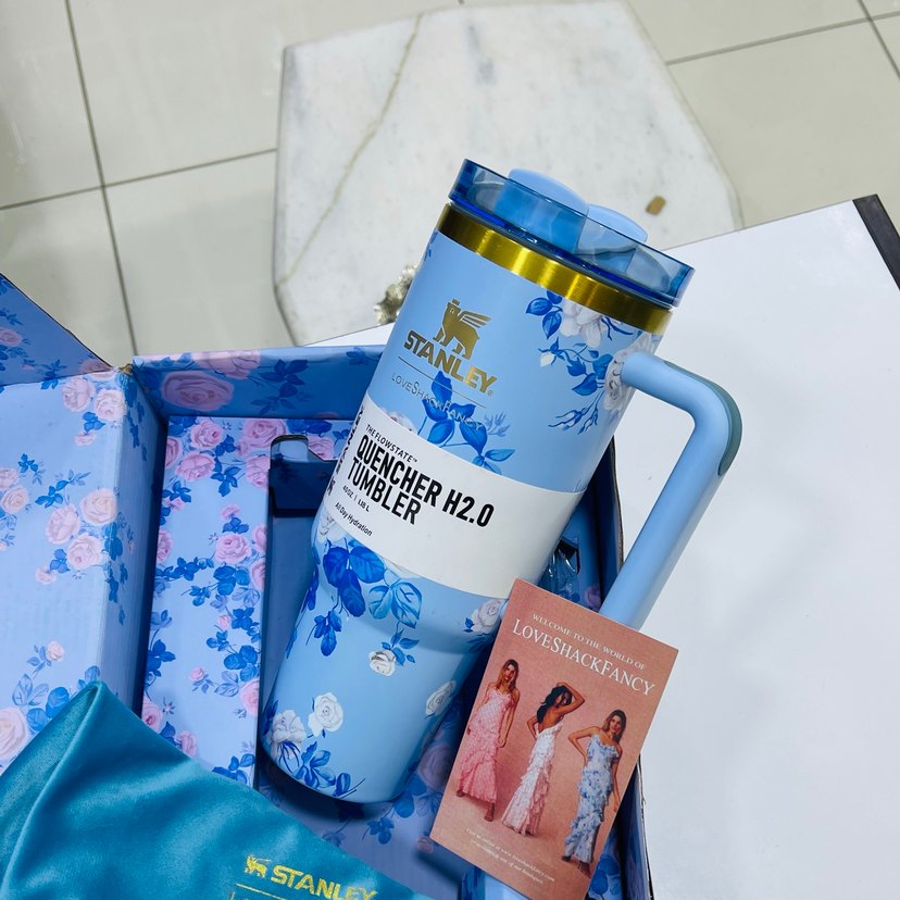 Çiçek Desenli Pastel Renkli desenli Termos - Görsel 5