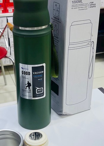 1000ML  dağcı Termos 12 saat sıcak soğuk tutma özelliğine sahip - Görsel 3