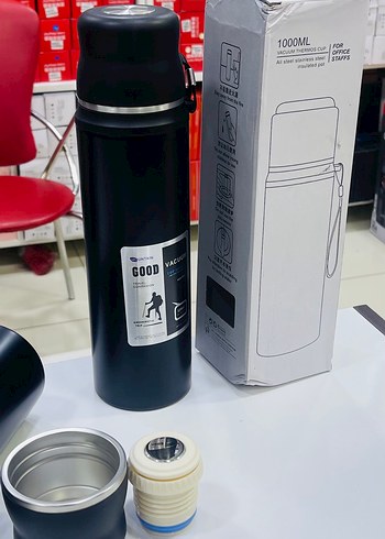 1000ML  dağcı Termos 12 saat sıcak soğuk tutma özelliğine sahip - Görsel 2