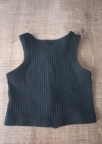 Kız Çocuk Siyah Fermuarlı Fit Yelek - Görsel 3