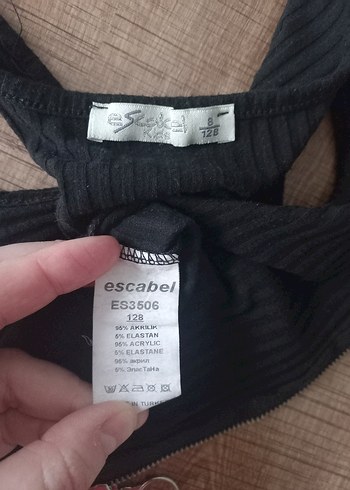 Kız Çocuk Siyah Fermuarlı Fit Yelek - Görsel 4