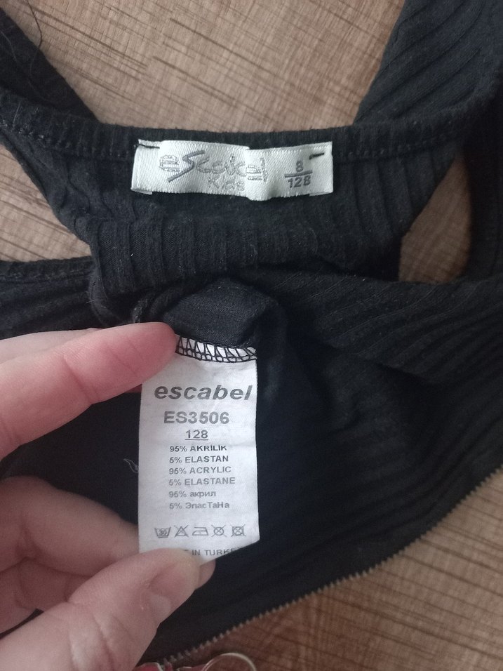 Kız Çocuk Siyah Fermuarlı Fit Yelek - Görsel 4