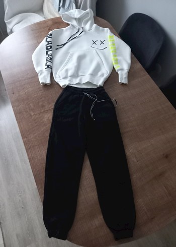 İçi polar kız çocuk eşofman takımı - Görsel 2