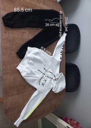 İçi polar kız çocuk eşofman takımı - Görsel 4