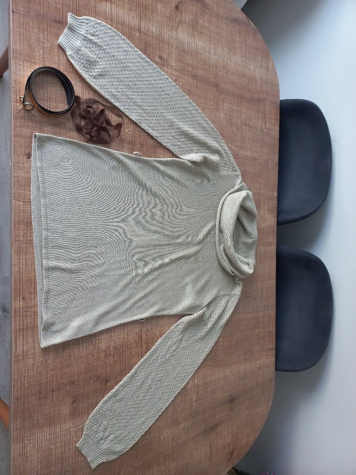 Degaje yaka triko kadın kazak - Görsel 2