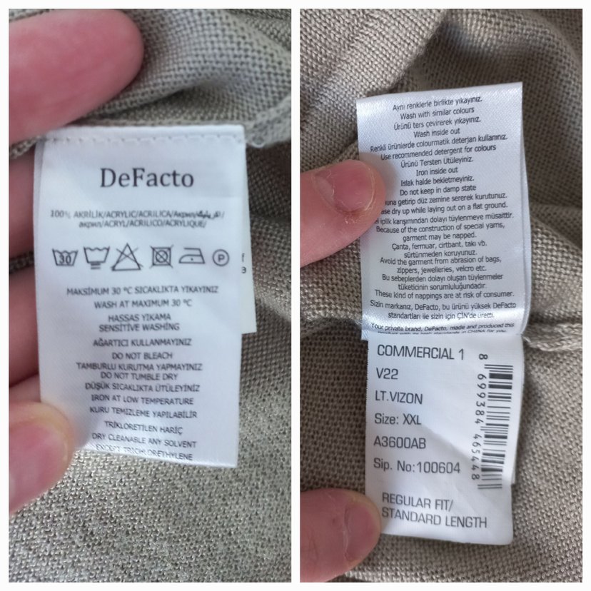 Degaje yaka triko kadın kazak - Görsel 4