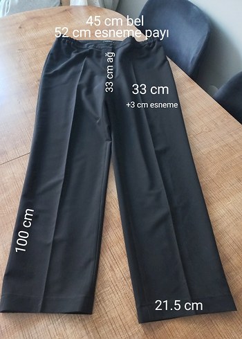 Siyah Kadın Kumaş Pantolon - Görsel 4